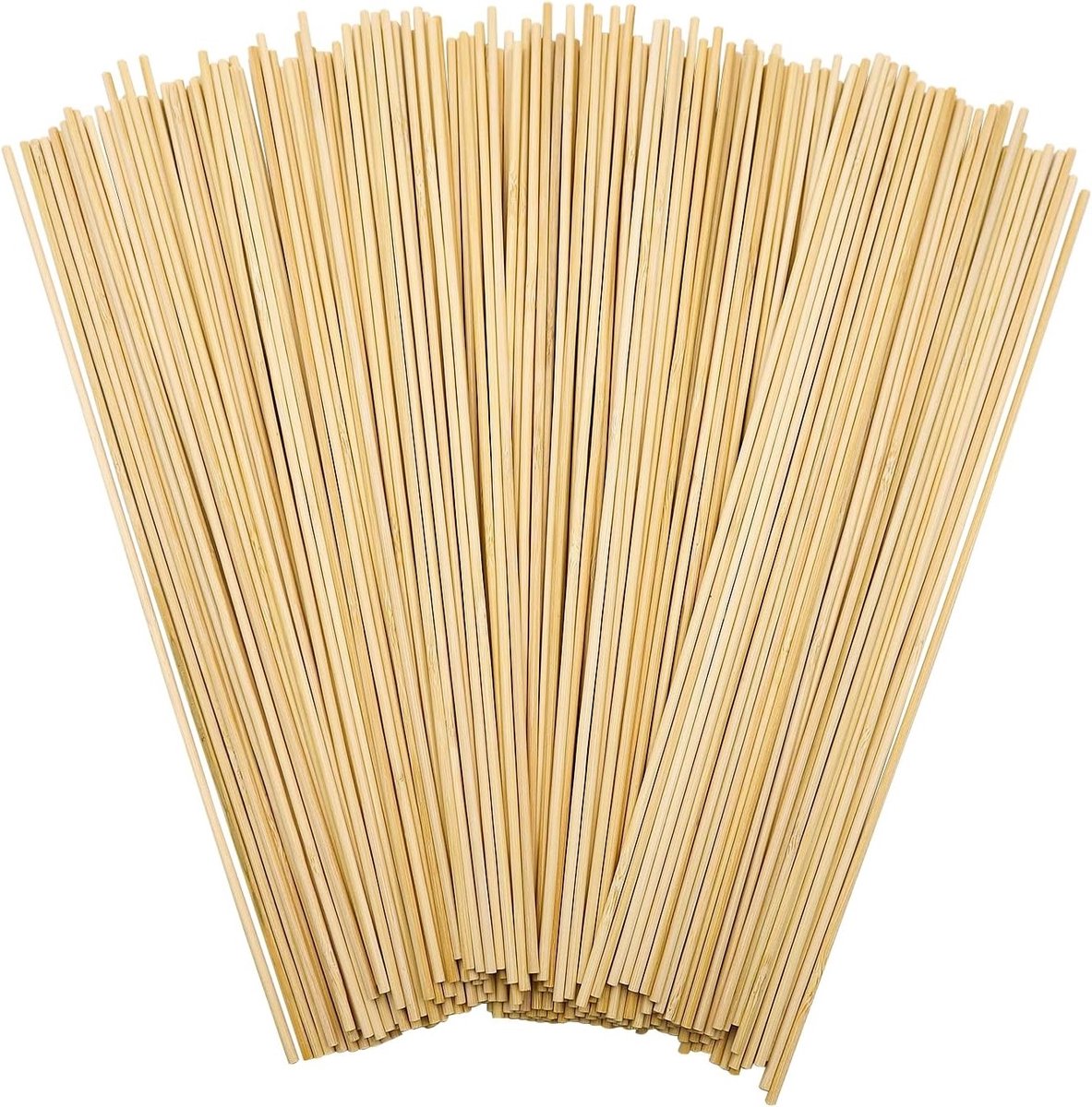 200 Stuks Suikerspin Stokken van Hout 300 mm x 3 mm voor Creatieve Projecten, Knutselen en DIY Activiteiten