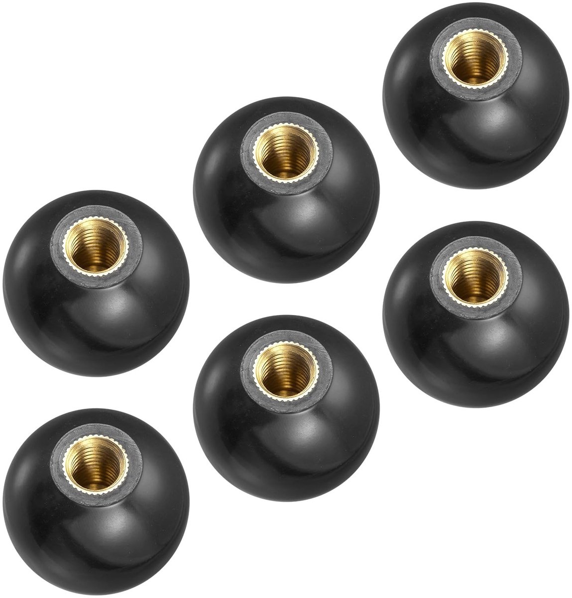 Dailygoods - Balknoppen met Schroefdraad 35mm 6 Stuks voor Vervanging van Handvatten