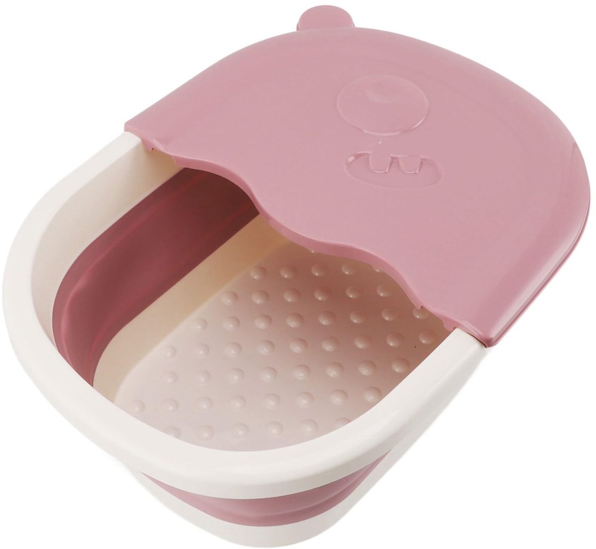 Dailygoods - Dailygoody - Opvouwbare Voetenbad - Voetbaden - Multifunctioneel - Roze - Massage-acupunten - Relaxatie voor Vermoeide Voeten - Compact Design