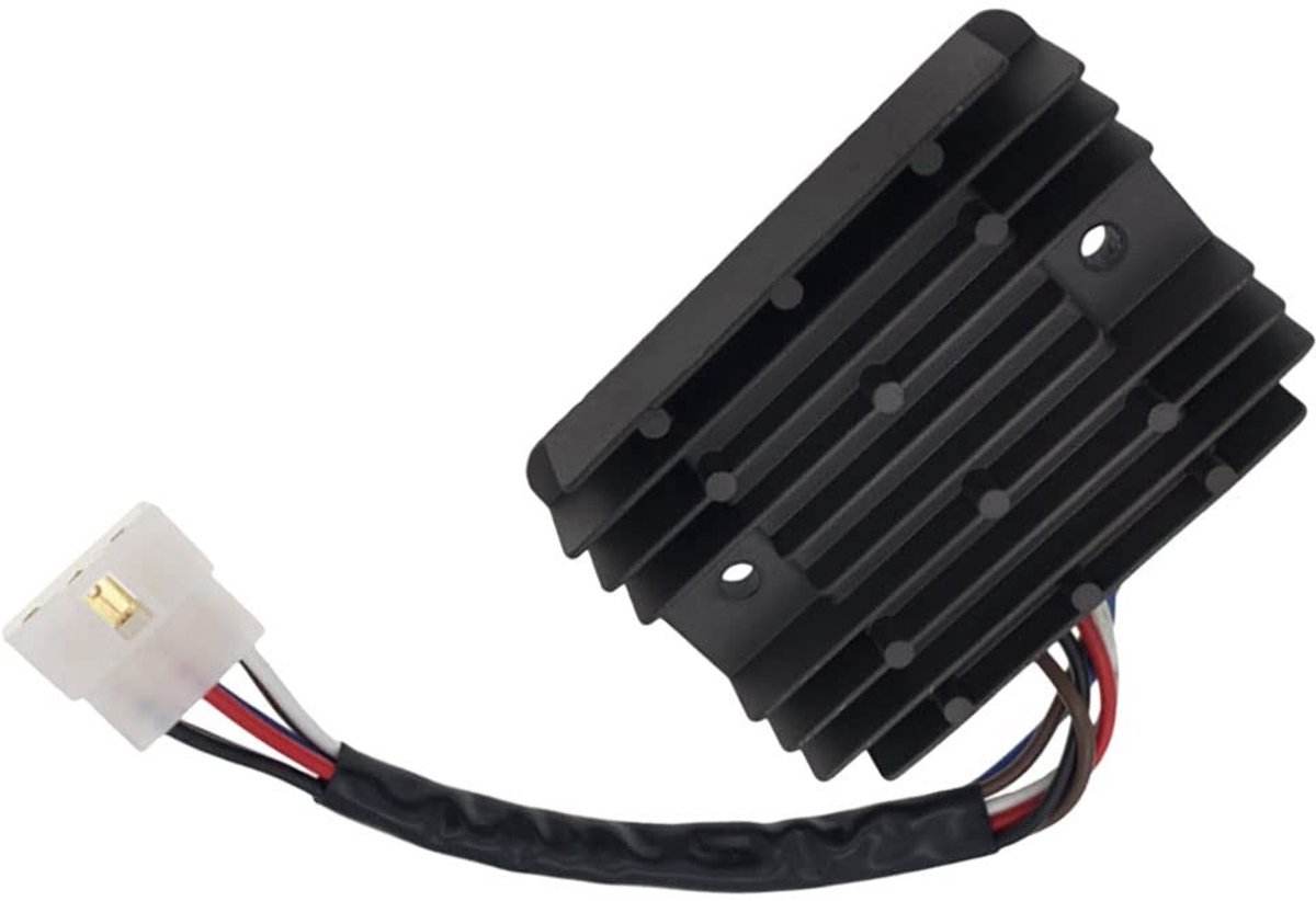 Dailygoods - Dailygoody - Motorfiets spanningsregelaar - Spanningsregelaar gelijkrichter - Aluminium - Zwart - 12V - 31620-ZG5-013 - Geschikt voor motorfietse