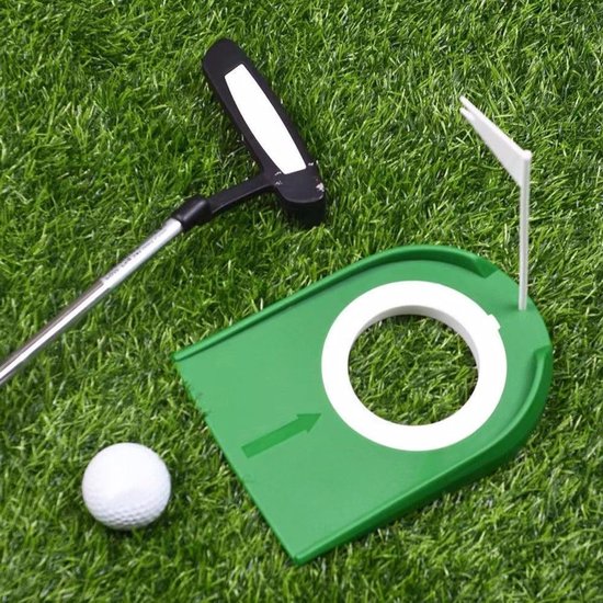 Golf Putting Cup Set met Vlag - Oefenhulpmiddel voor Binnen en Buiten, Verstelbare Putting Hole en Vlag, Verbeter je Swing en Precisie met deze Golfaccessoires van GOLF — afbeelding 2