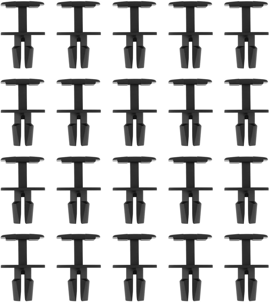 Dailygoods - Dailygoody - 20 Stks Auto Uitbreiding Rive Cowl Top Panel Clip - Zwart - Klinknagel - Onderdeelnummer 51718195811 - Voor 7 Se...