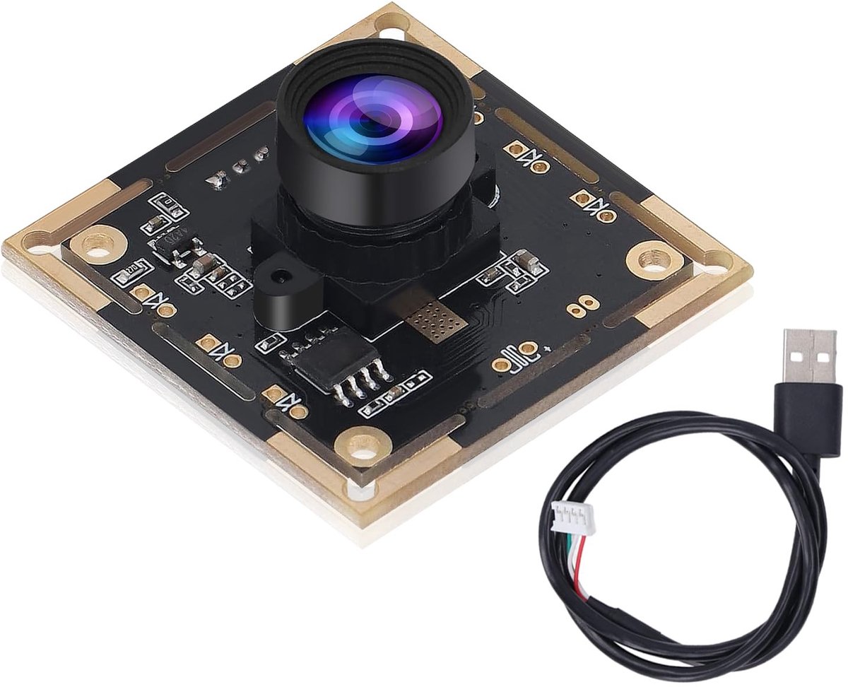 Dailygoods - Dailygoody - USB2.0 Camera Module - 1MP Webcam - 100 Graad Kijkhoek - Ingebedde Camera - Hoge Resolutie - Geschikt voor Computer - Compact Formaat