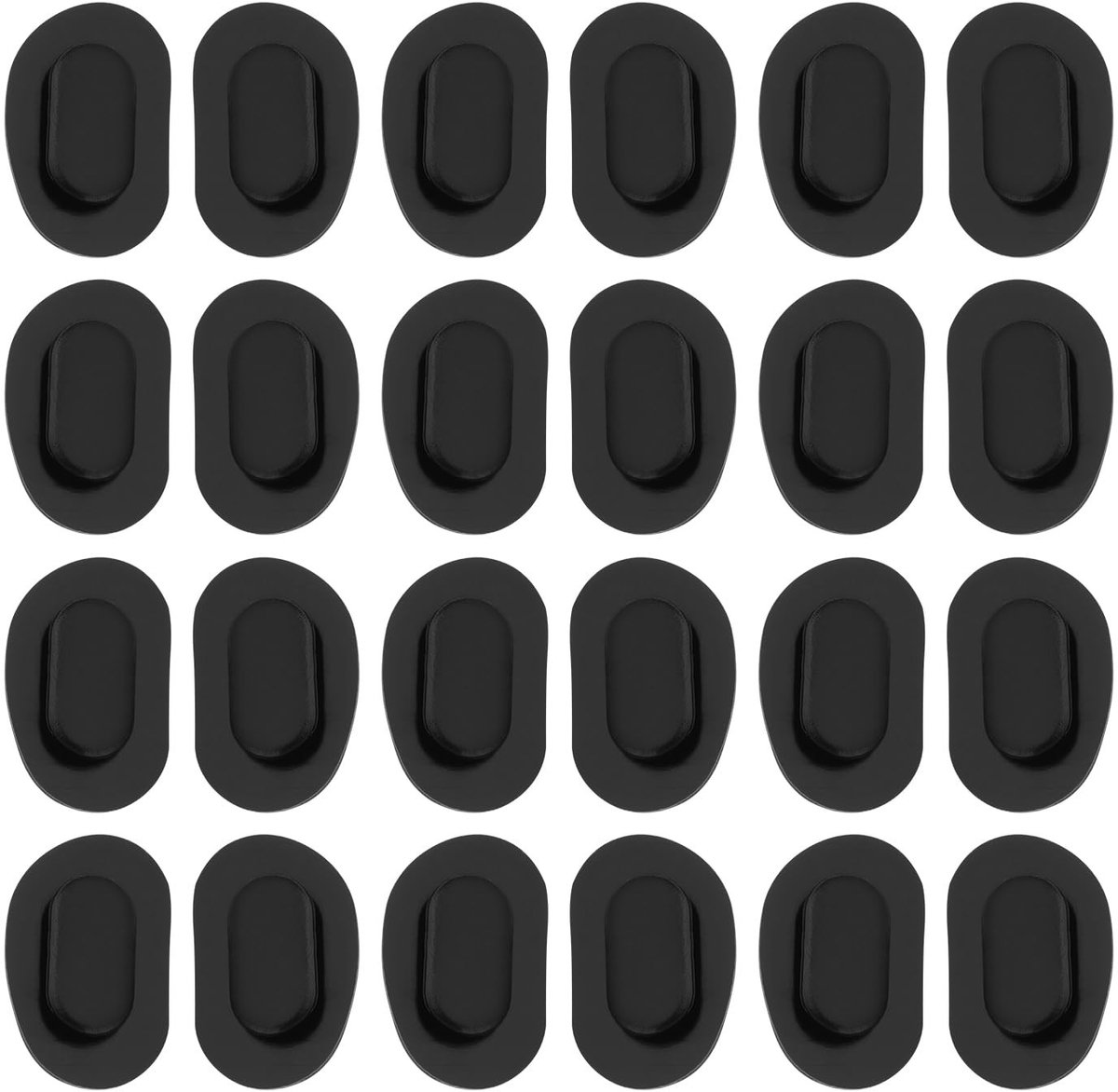 Dailygoods - 20 Paar Siliconen Neuspads voor Brillen Anti-Slip Vervanging