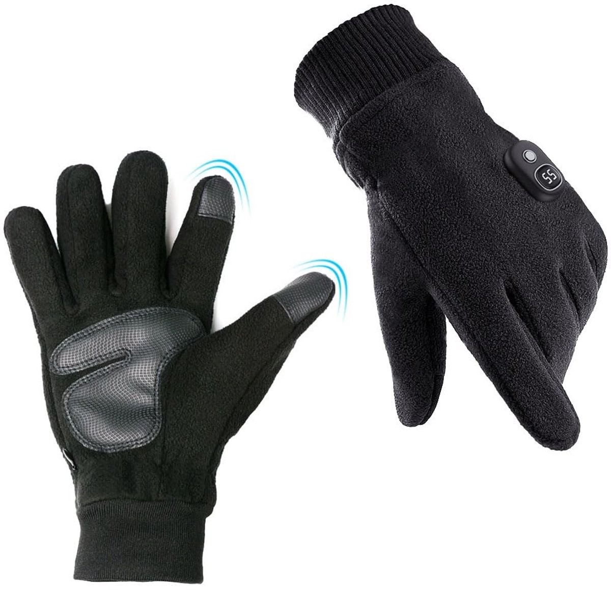 Dailygoody - Verwarmde handschoenen - Oplaadbare winterhandschoenen - Waterdicht en thermisch - Unisex - Handwarmers - Touchscreen-handschoenen - Gesc