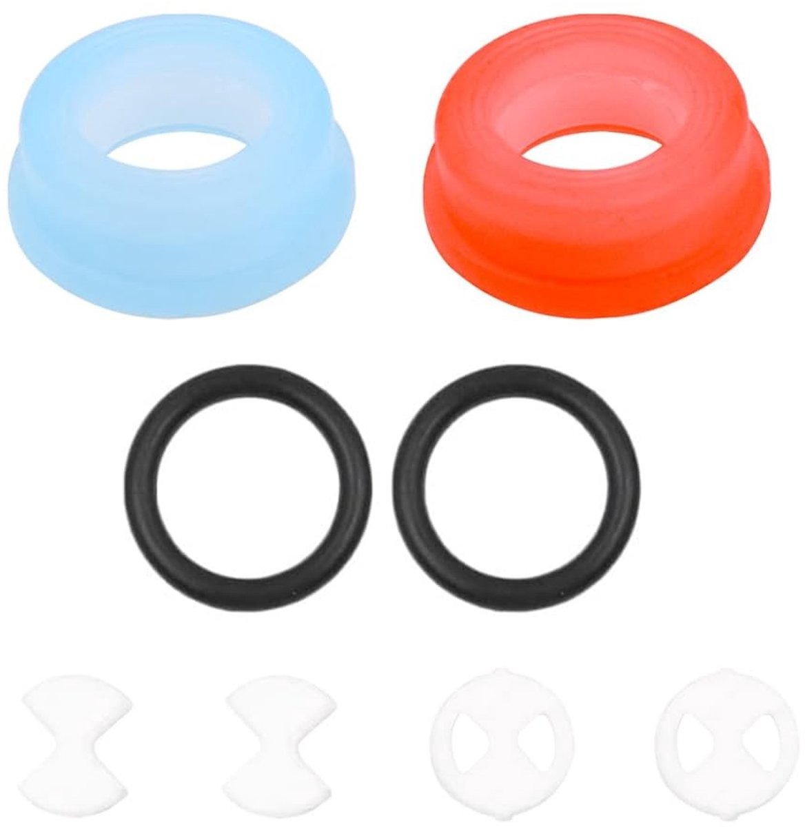 Dailygoods - Dailygoody - Kraan Fittings - Lekkende Tap Reparatie - Messing - Keramische Disc - Siliconen Inserts - 1/2 Turn Pakkingen - Geschikt voor Badkamer - 8
