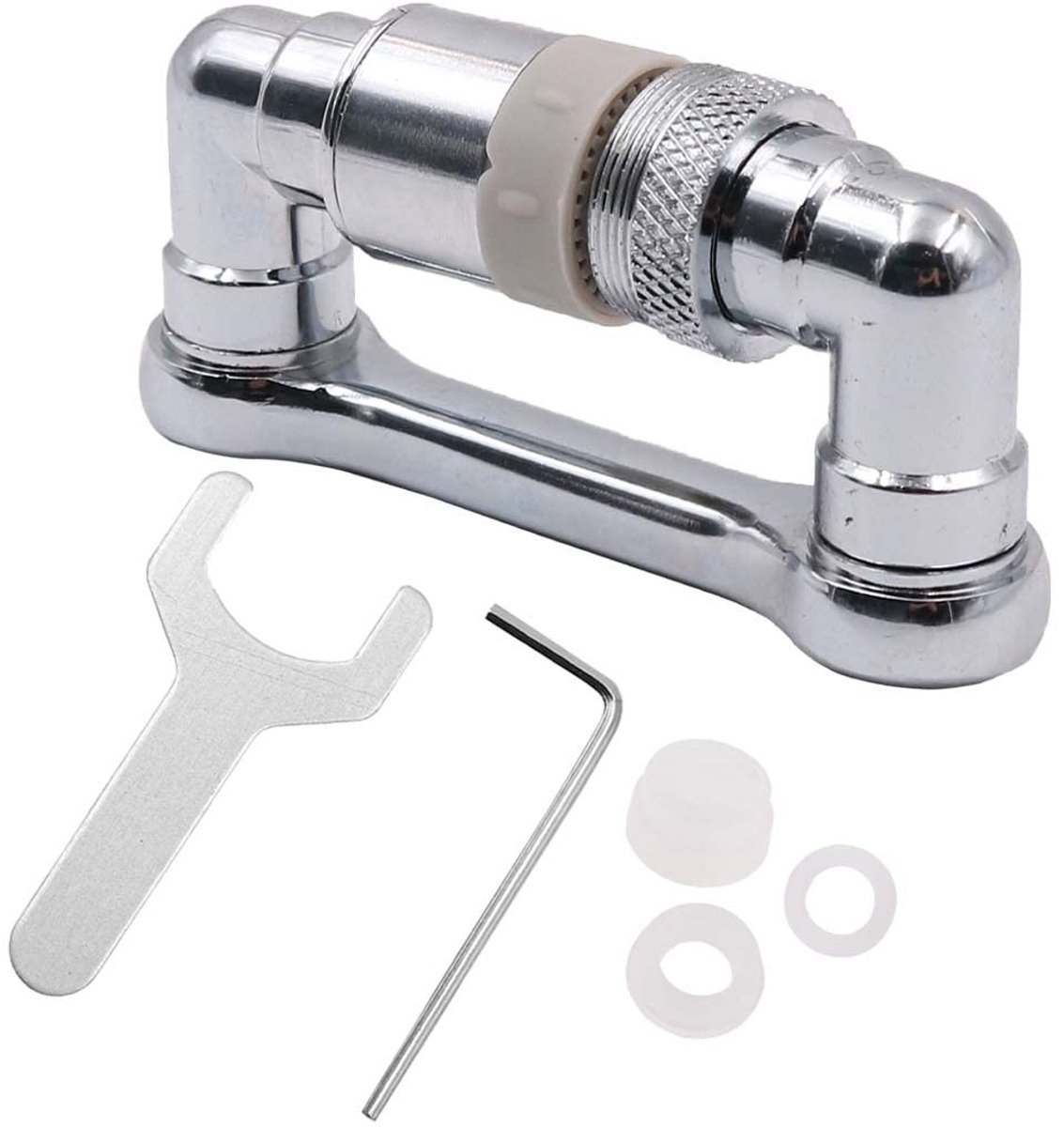 Dailygoods - Dailygoody - Kraan Extender - Roterende Kraan - Multifunctioneel - 1080 ° Draaibaar - Keuken en Badkamer - Waterbesparend - Handig voor alle kran