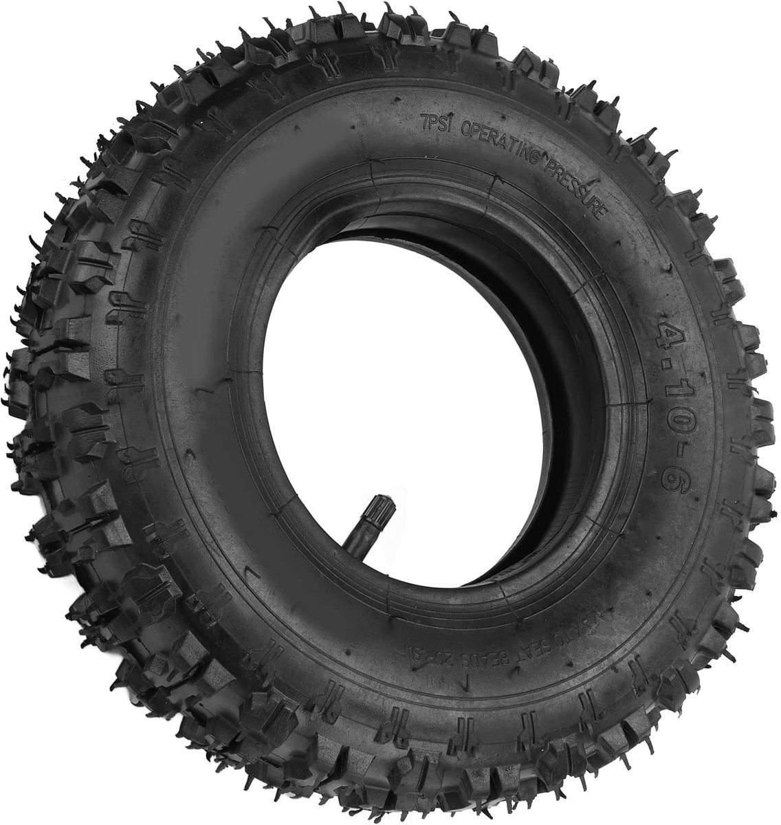 Dailygoods - Dailygoody - 4.10-6 Buitenband - Duurzaam rubber - Dikker formaat - Binnenband inbegrepen - Geschikt voor mini quad en sneeuwmotorfiets