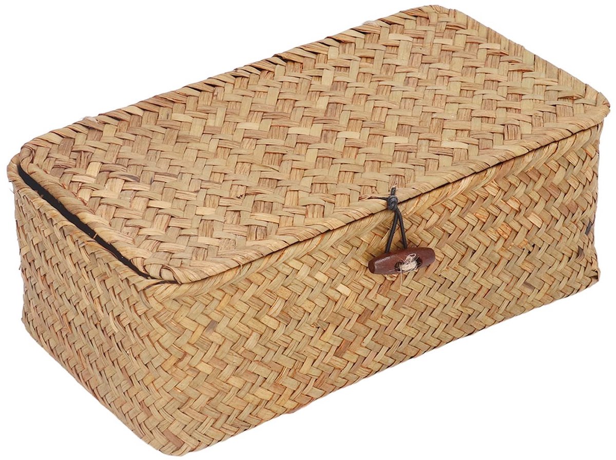 Dailygoods - Dailygoody - Zeegrasmand - Geweven organizer - Natuurlijke uitstraling - Opbergmanden - Handgemaakt - Geschikt voor alle kamers - Maat M