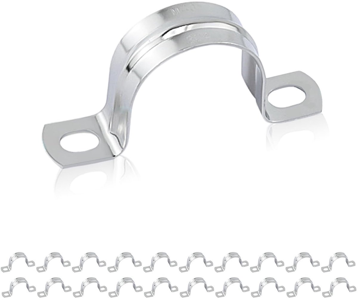 Dailygoods - Dailygoody - Kabelklemmen - Roestvrijstalen buisklemmen - Hoogwaardige bevestigingsklemmen - Bilateraal M25 - Ideaal voor gasbuizen en waterleidi