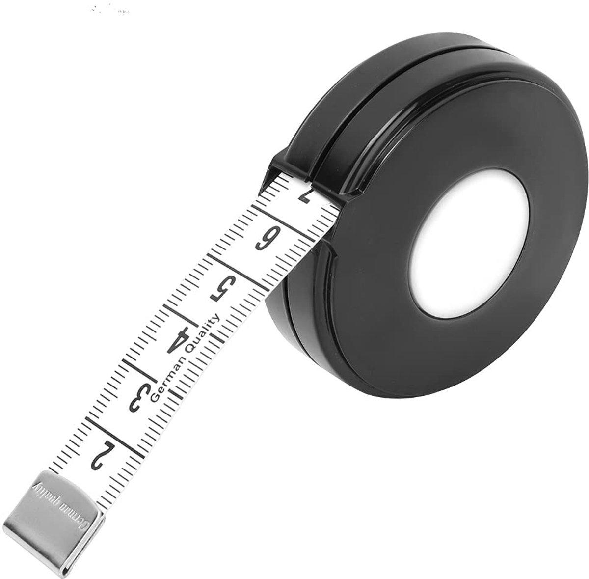 Dailygoody - Meetlint - Intrekbaar - Hoogwaardig voor kleermakerswerk - Wit - Zachte liniaalband - Perfect voor handwerk - 150 cm