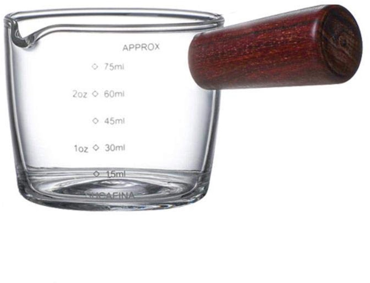 Dailygoods - Dailygoody - Meetkruik - Hittebestendige Glazen Beker - 70 Ml - Maatbeker - Geschikt voor Magnetron en Oven