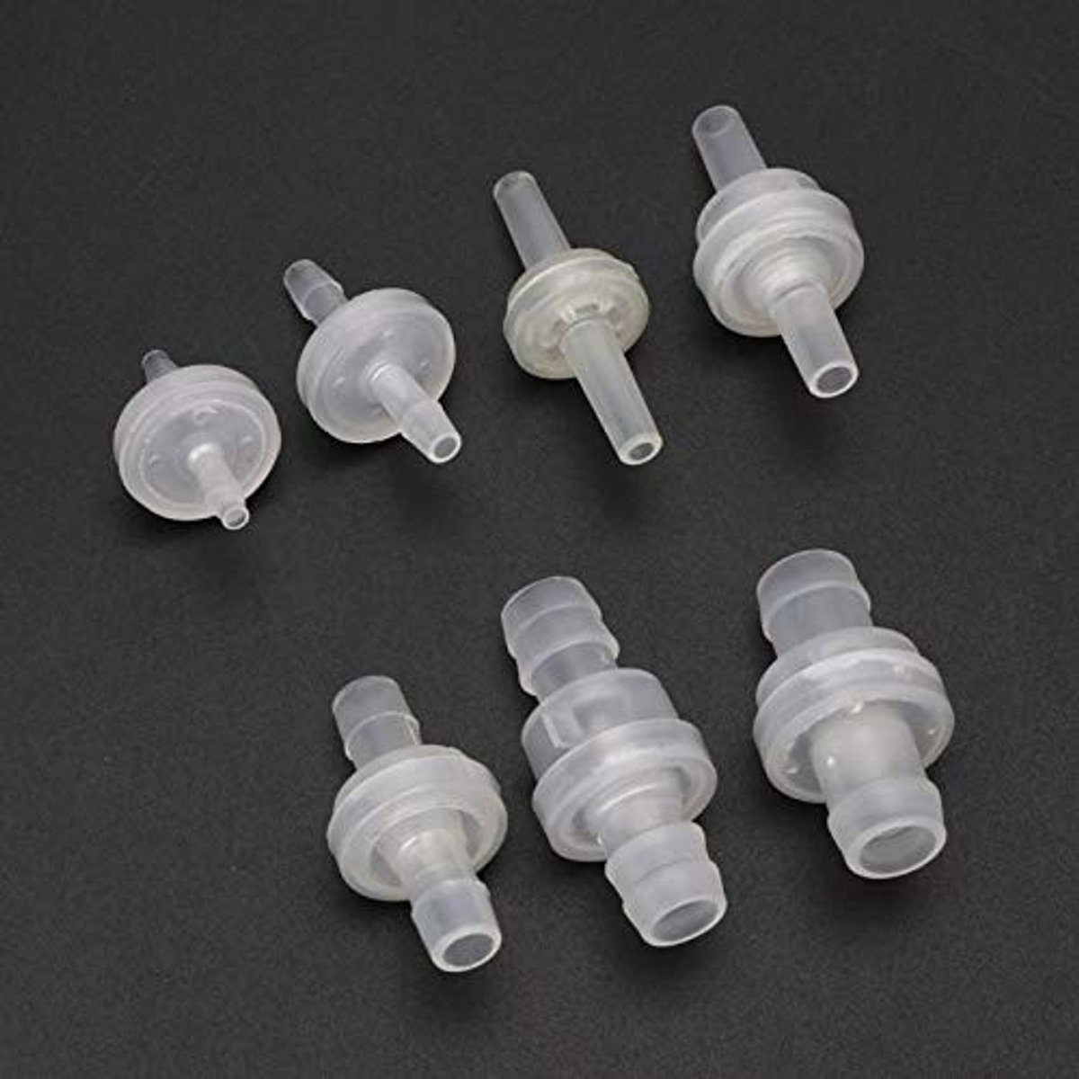 Dailygoods - Dailygoody - Terugslagklep - Professionele kwaliteit - 12 mm - Transparant - Voorkomt brandstofterugloop - Ideaal voor automotive en marine - Kunststof