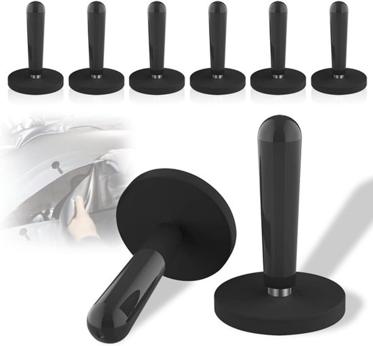 8x Sterke Montagemagneten met Handgreep voor Folie en Vinyl Installatie