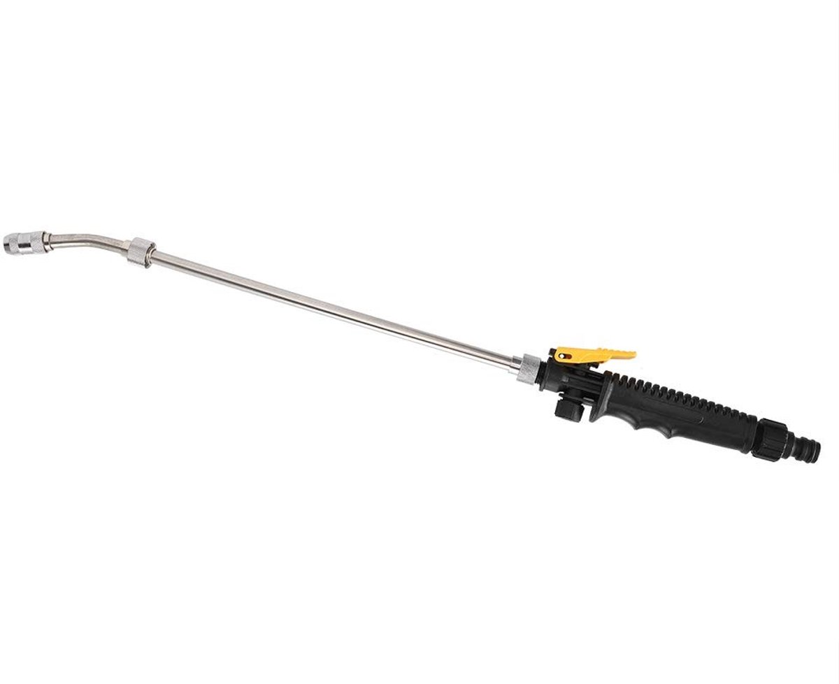 Dailygoods - Dailygoody - Tuinslang Spuitkop - Ergonomisch en Duurzaam - Lange Steel - Tuinaccessoire - Ideaal voor Watergeven - Geschikt voor Tuin - Kleur Zwart