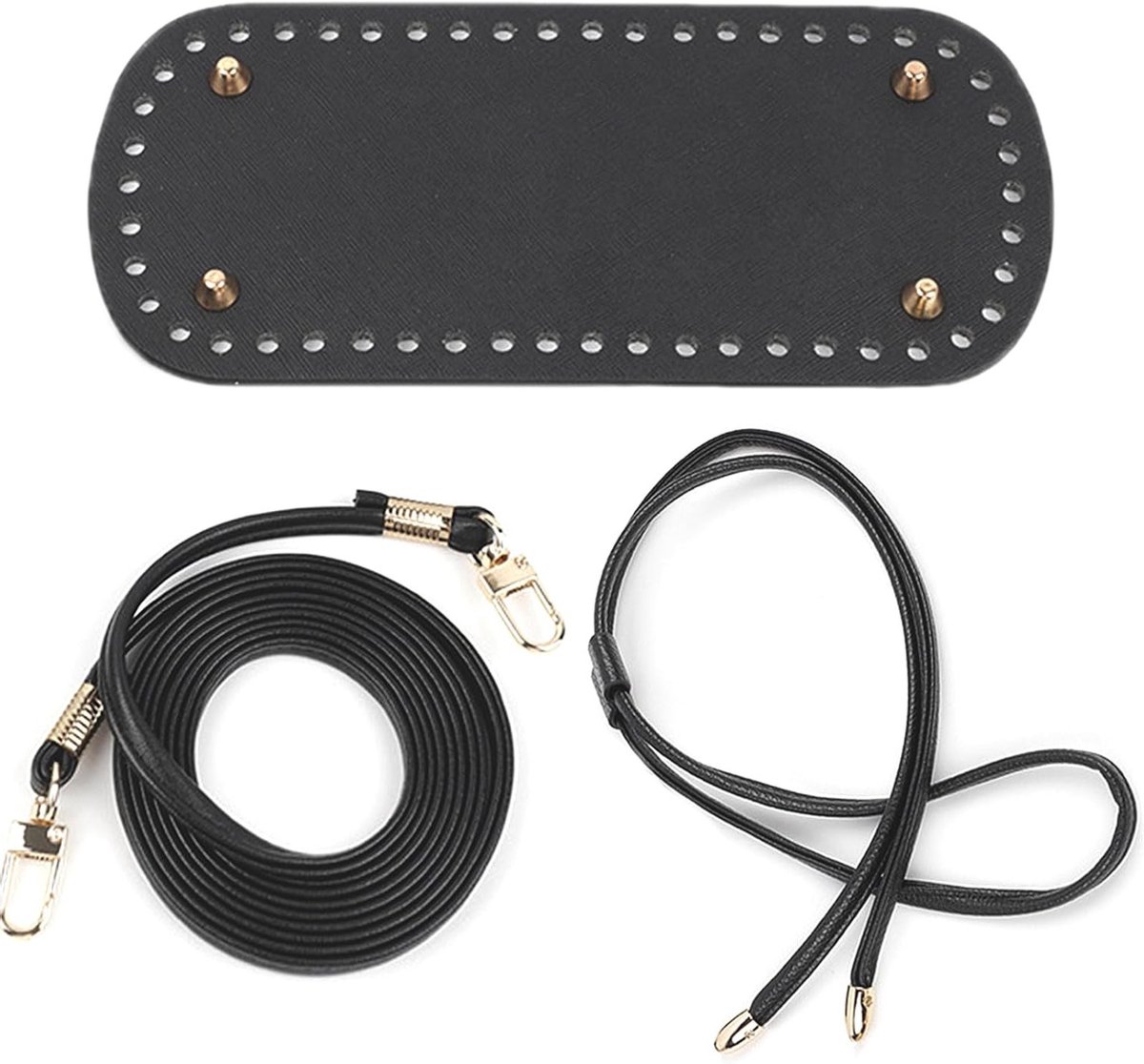 3-delige Haaknaalden Tas Set 22x10cm - Trekkoord Tas voor Haaknaalden - Leerachtige DIY Accessoires en Organisatie voor Haakprojecten