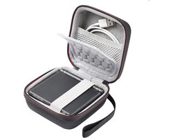 Hartschalen draagtas voor Anbernic RG35XXSP en RG34XXSP handheld console, met HDMI-adapter en schermbescherming, ideaal voor veilig transport en opslag