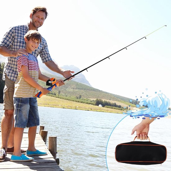 Complete Visset voor Kinderen met Hengel, Molens en Aas - Ideaal voor Reis en Avontuur — afbeelding 4