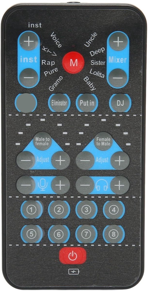 Dailygoods - Dailygoody - Live Geluidskaart - Stemvervormer - Handheld - Mini Geluidskaart - 8 Geluidseffecten - Geschikt voor Mobiele Telefoon en Computer - Zwart