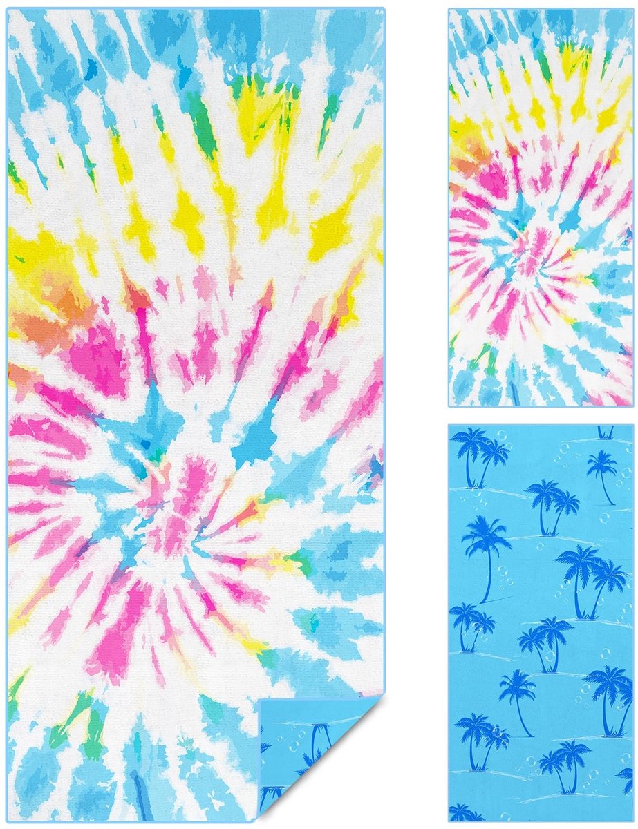 Dailygoods - Lichtgewicht Microvezel Strandhanddoek 180 x 80 cm Zandvrij en Sneldrogend