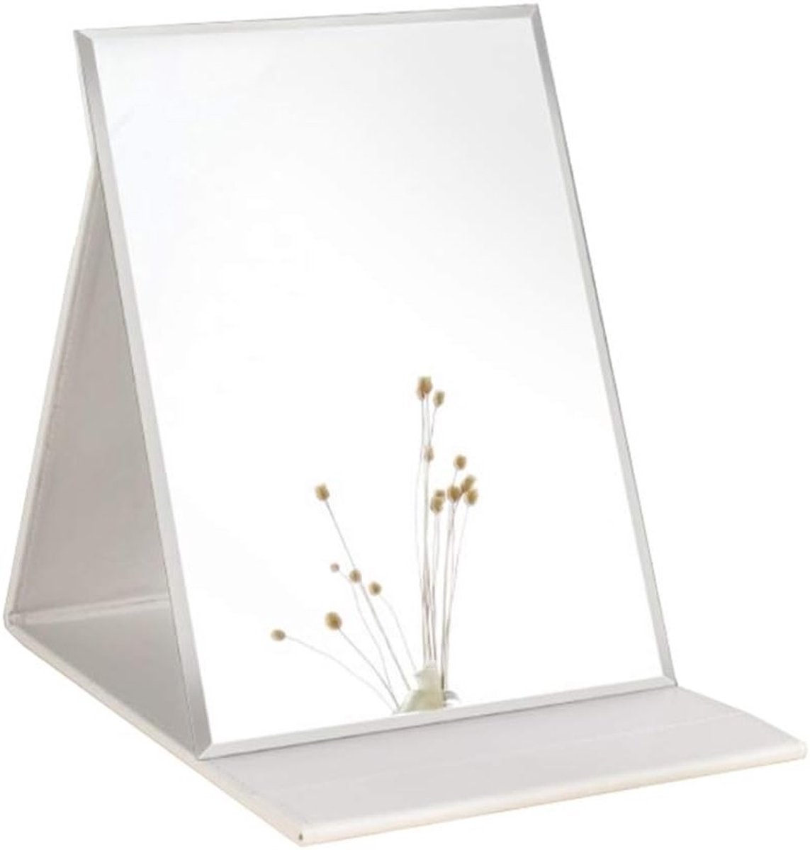 Grote Draagbare Super HD Make-up Spiegel met Meerdere Standen en Vouwfunctie - 10x7 Inch Handvrije Spiegel voor Perfecte Make-up en Verlichting