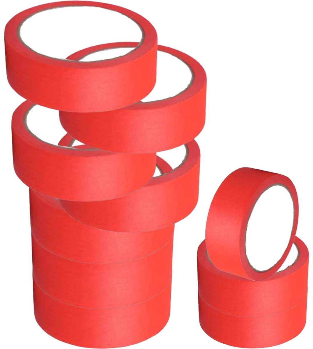 10 Rollen Verf Tape - Maskingtape voor Meerdere Oppervlakken, 1.37 Inch x 22 Meter, Makkelijk Verwijderbare Tape voor Tegels, Glas en Hout