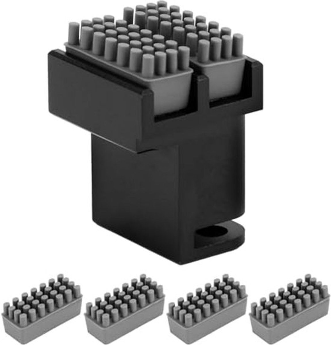Spuitmondborstel - Inclusief 4 extra siliconen borstels - 3D-printer reinigingsset