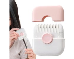 Trimmer voor gespleten haarpunten - Verwijderaar van gespleten haarpunten - 2-In-1 Tondeuse - Tondeuse - Haarknipper - Haartrimmer - Haarverwijderaar - Haarstyling-Apparaten - Voor Hoofdhaar - Voor Mannen En Vrouwen - Mini - Draagbaar - Roze