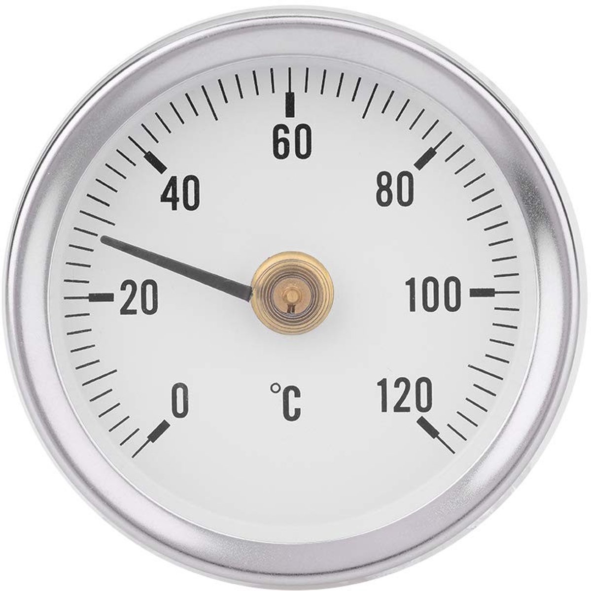 Dailygoods - Dailygoody - Bimetalen Thermometer - 63mm - Waterdicht en Stofdicht - IP55 - Voor Olie en Schepen - Praktische Temperatuurweergave - Analoge Thermomet