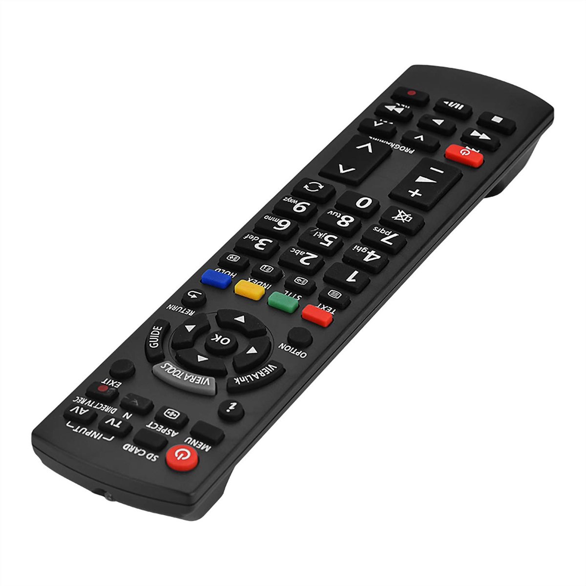Dailygoods - Dailygoody - Vervangende televisiecontroller - Afstandsbediening - Zwart - Geschikt voor N2QAYB000487 - Ideaal voor thuisgebruik