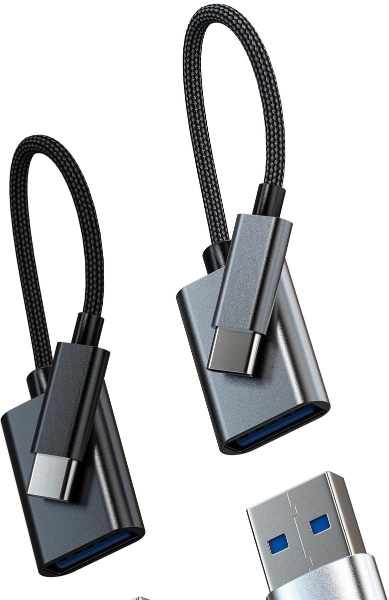 Dailygoods - USB C OTG Adapter 3.0 (2 Stuks)