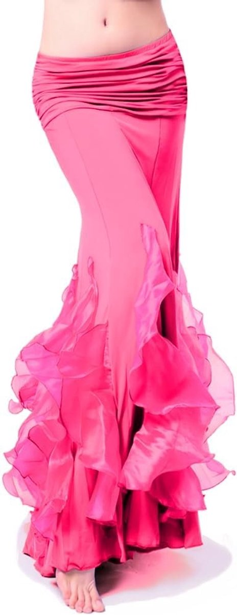 Professionele buikdansrok voor dames - Maxi rok voor buikdansen, sexy dansoutfit en buikdanser kostuum voor volwassenen