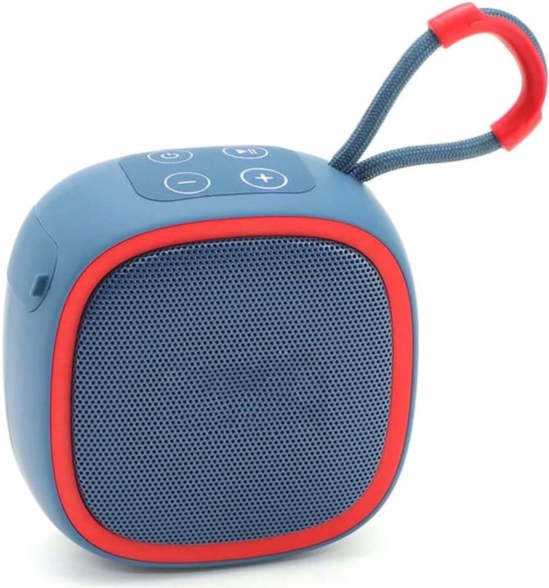 Draadloze luidspreker - Audioluidspreker - 9×9×5,3 cm - Draagbaar - Bluetooth mini-luidspreker - Compatibel met smartphones/tablets/tv's - Type-C opladen - 5W uitgangsvermogen - Ideaal voor zwembadfeestjes, strand, kamperen en reizen - Blauw