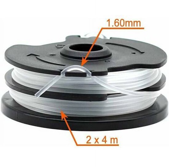 Verpakking met 6 vervangende draadspoelen geschikt voor LIDL Parkside PRTA 20 Li A1, B2, C3, PRT 550 A1, A3, PRT 300 A1 trimmers - Maaiaccessoires - trimmerdraad - maaidraad - Vervangende spoeltrimmerkop - vervangende spoel - grasmaaier accessoires — afbeelding 3