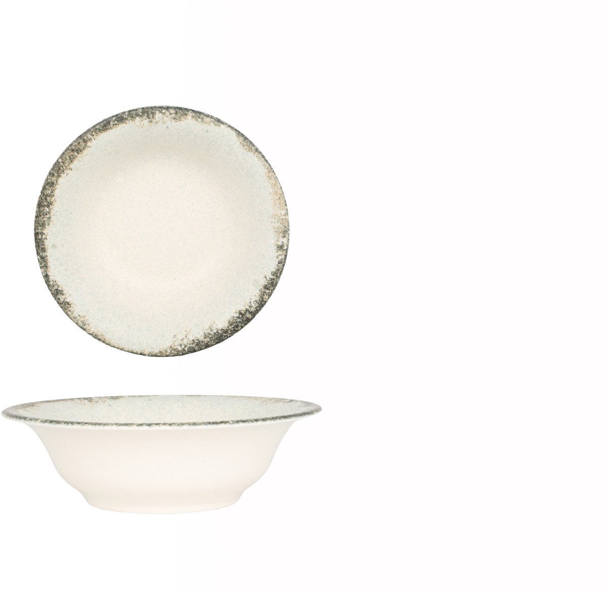 Kütahya Porselen Kommetje - Rustiground - Porselein - 16 cm (350cc) - set van 6
