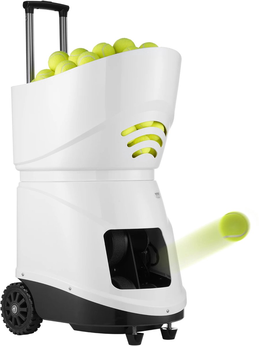 Sensova - ProTrainer - Tennisbalmachine - Automatische Ballenwerper - 150 Ballen Capaciteit - App & Afstandsbediening - Oplaadbaar 2+ Uur
