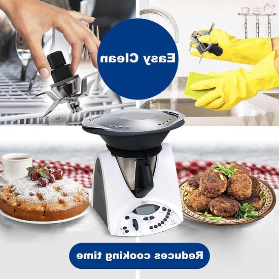 RVS blender mes voor Thermomix TM31, vervangend onderdeel voor mixer, duurzaam en scherp mes voor optimale mixresultaten — afbeelding 2