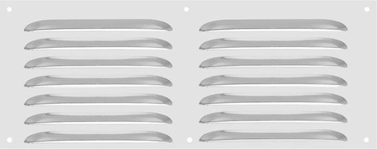 Foto: 12x6 inch aluminium ventilatiecover luchtrooster voor badkamer keuken woonkamer zilver