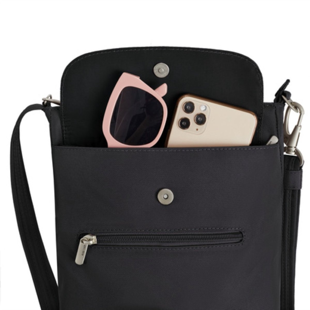 Travelon Classic Anti-diefstal Mini Schoudertas - Zwart