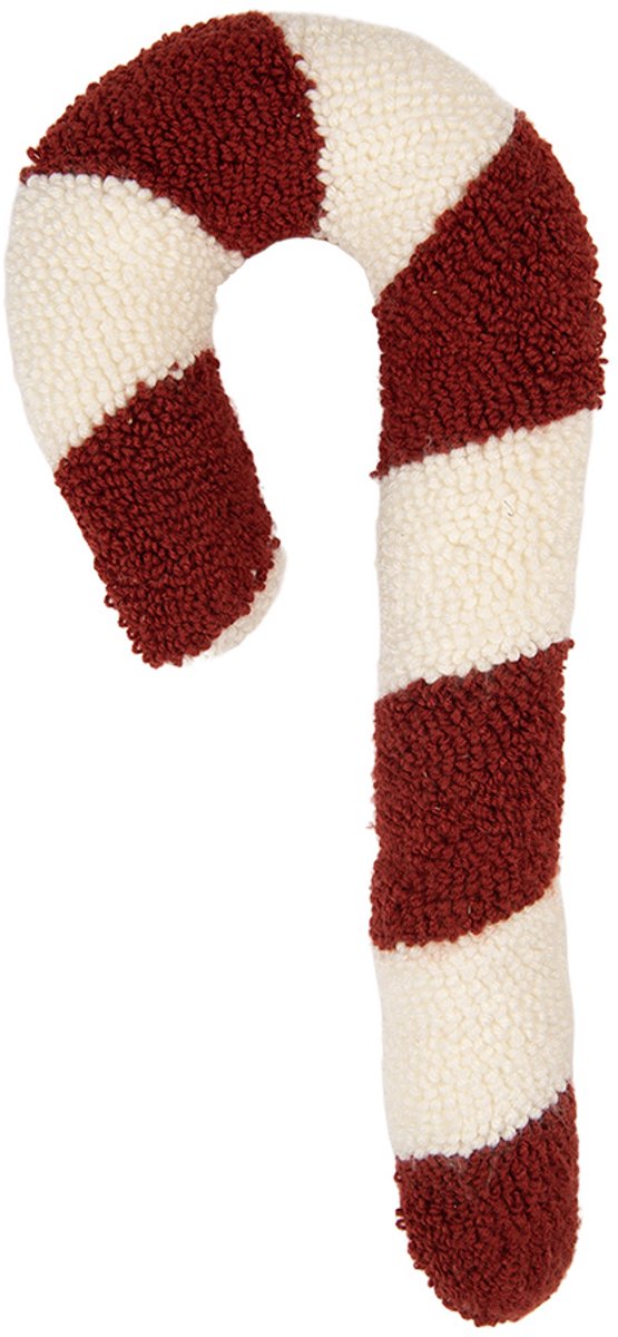 Clayre & Eef Sierkussen Zuurstok 18x5x45 cm Rood Polyester