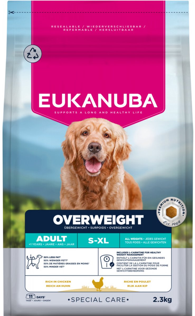 Eukanuba Hondenvoer Droog Special Care Adult Overweight - 2,3 kg