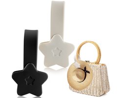 CANIPHA Magnetische Hoedclip voor Reizen - Handtas, Rugzak, Koffer, Zwart & Beige