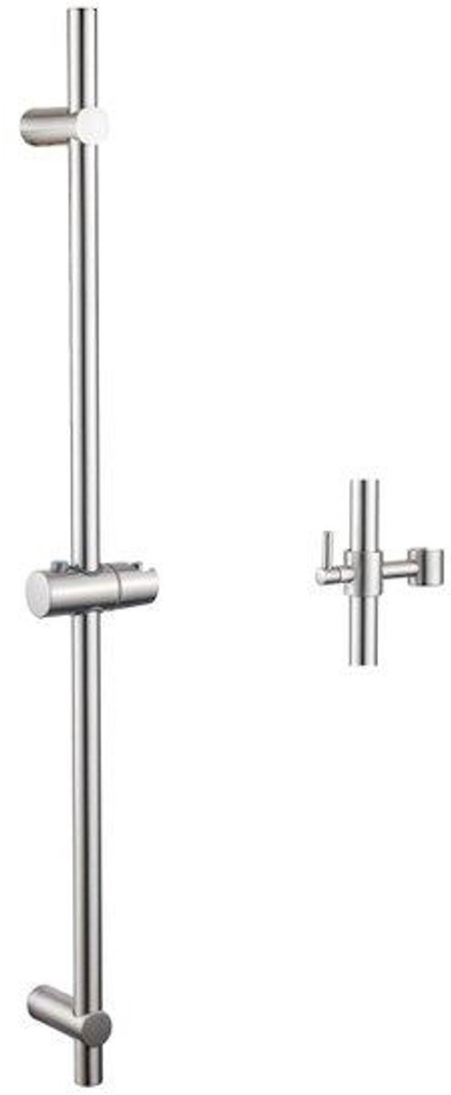 FugaFlow Eccelente Acces Inbouw Regendoucheset - rond - thermostatisch - wandarm - glijsta