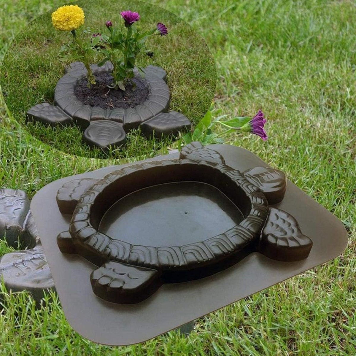 Beton Bestrating Schimmel - Cement Mal Tuin - Terras Aanleggen - Herbruikbare Mal - 1x1x1 cm - Grijs