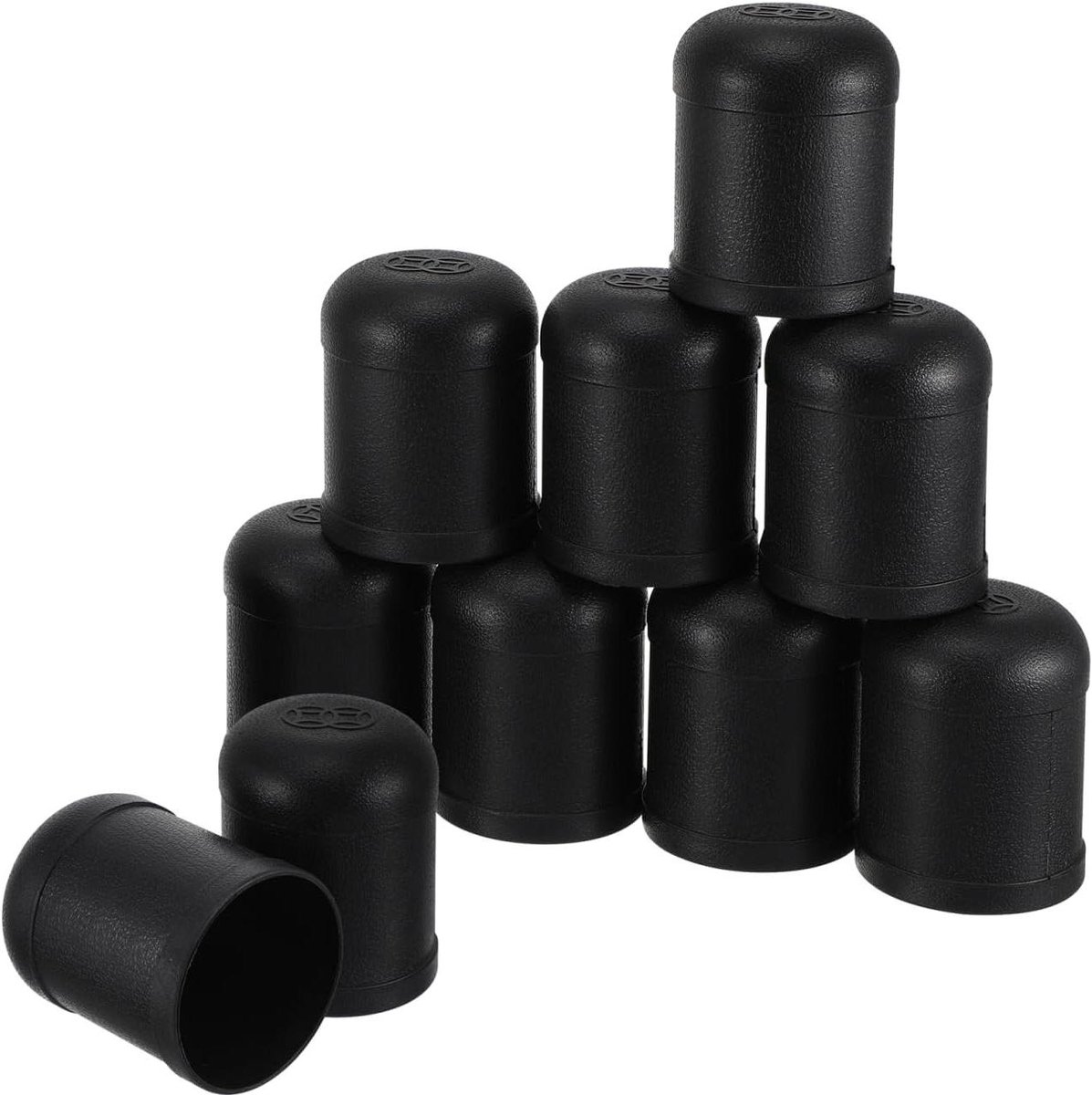 Dobbelsteen Bekers - Dobbelstenen Cups - Spellen Avonden - Stevig Ontwerp - 7.5 x 7.5 x 10 cm - Zwart
