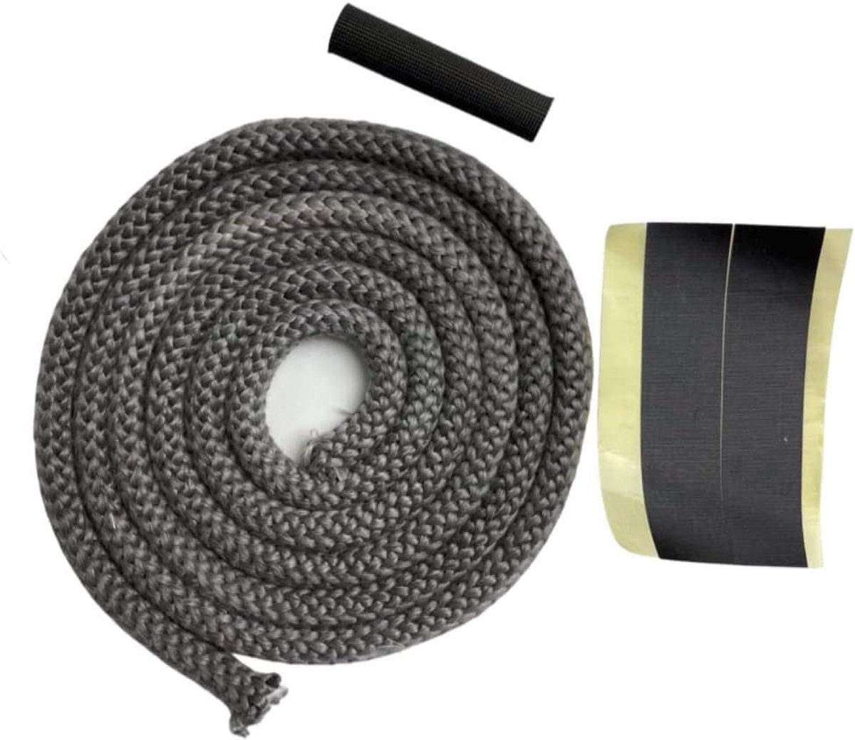 Kachel deurafdichting - Ovenband Glasvezel - Kachel onderhoud - Niet zelfklevend - 2 meter 12x12mm - Grijs