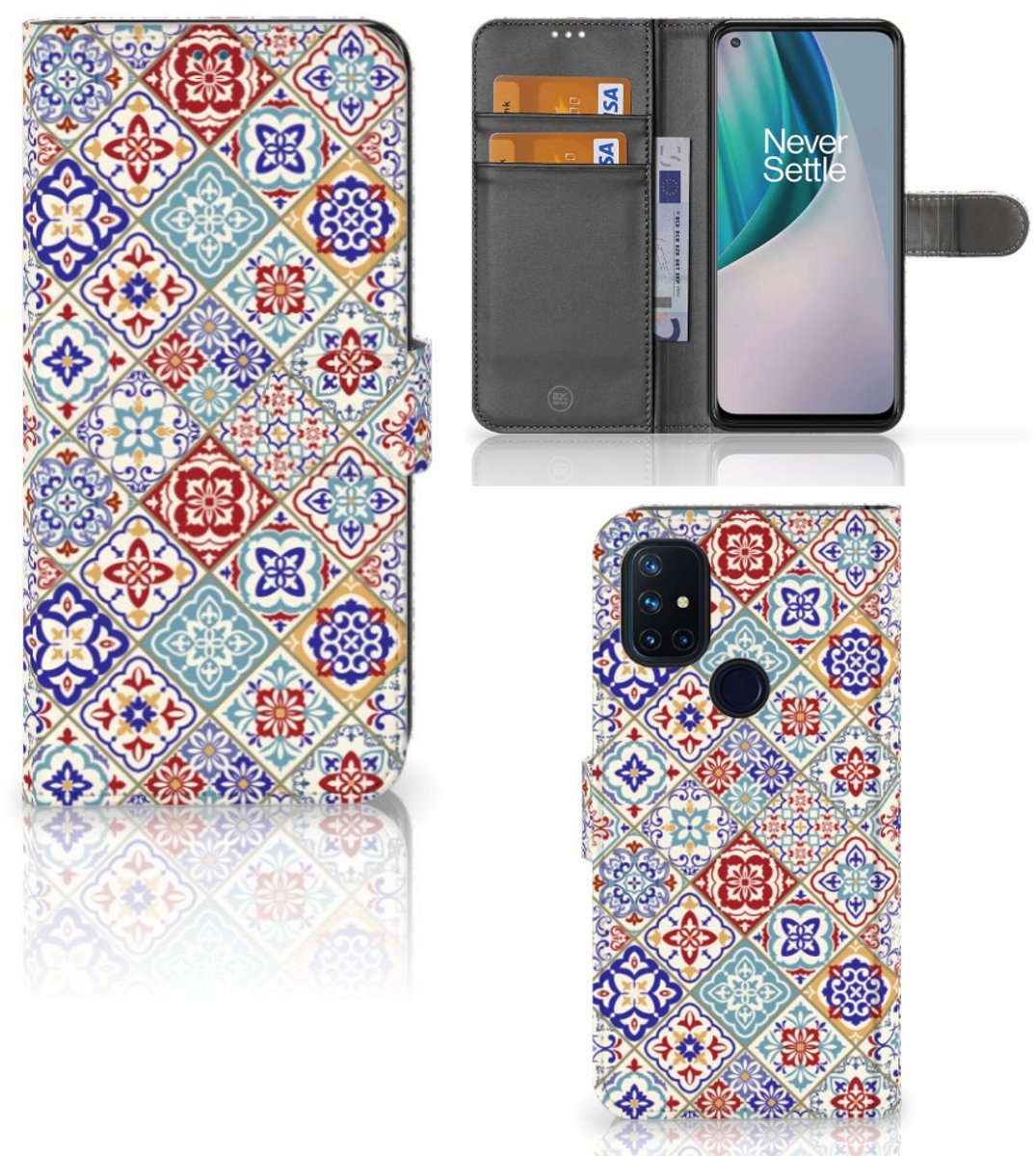 OnePlus Nord N10 Bookcase Tiles Color