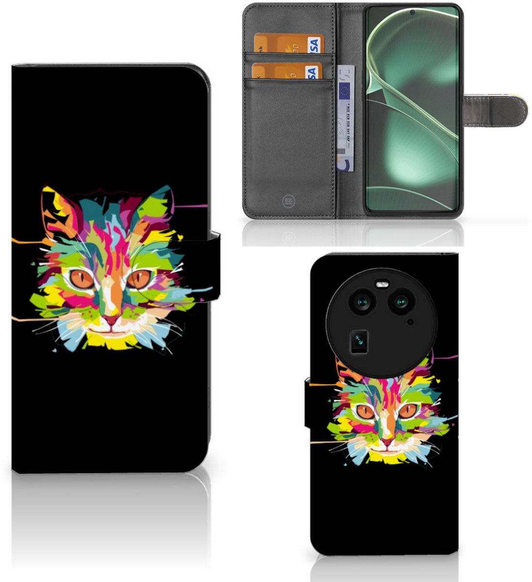 OPPO Find X6 Leuk Hoesje Cat Color