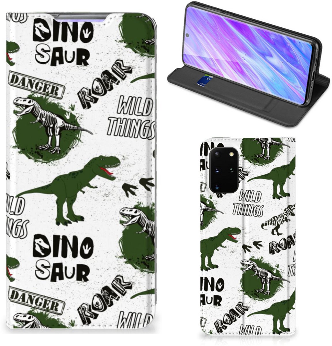 Hoesje maken voor Samsung Galaxy S20 Plus Dinosaurus