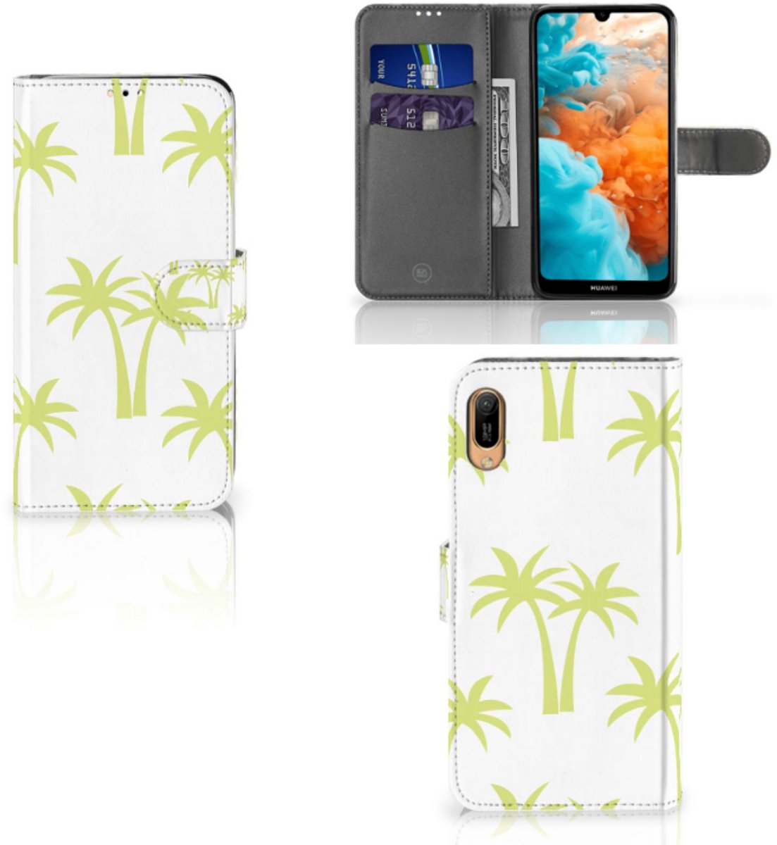 Huawei Y6 (2019) Hoesje Palmtrees